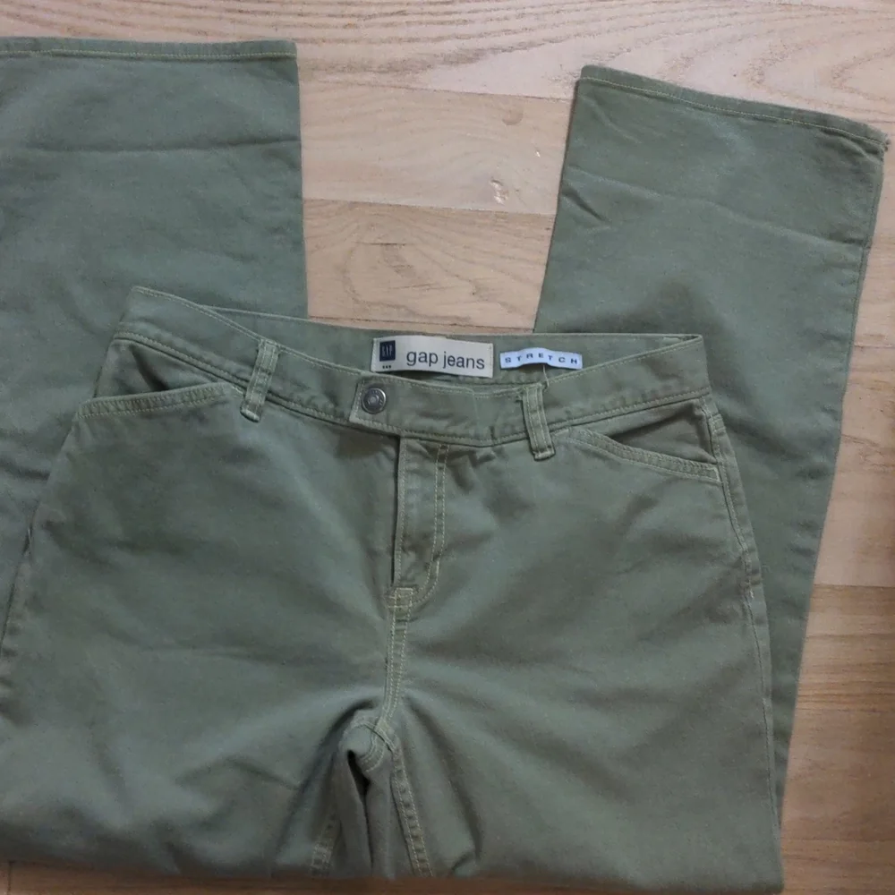 Green Gap Jeans Stretch Size 10 NWOT - Picture 2 of 4